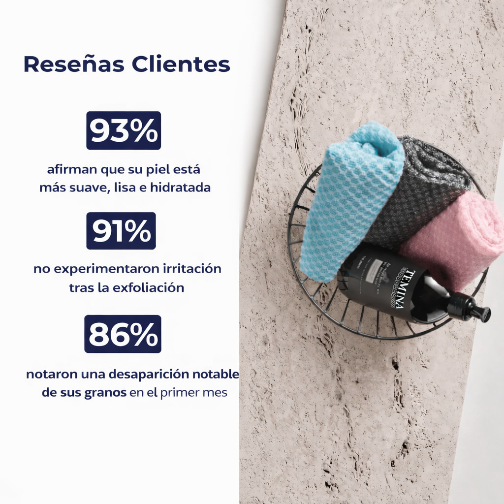 Toalla Exfoliante Antibacteriana para Ducha