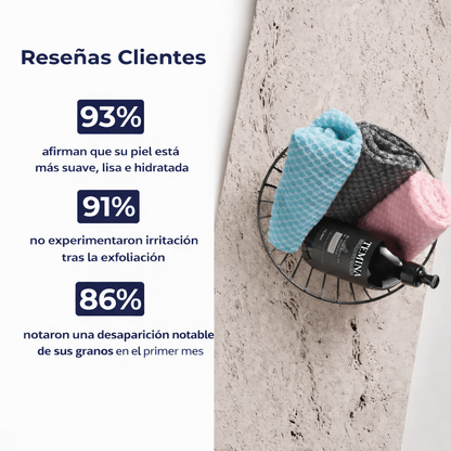 Toalla Exfoliante Antibacteriana para Ducha