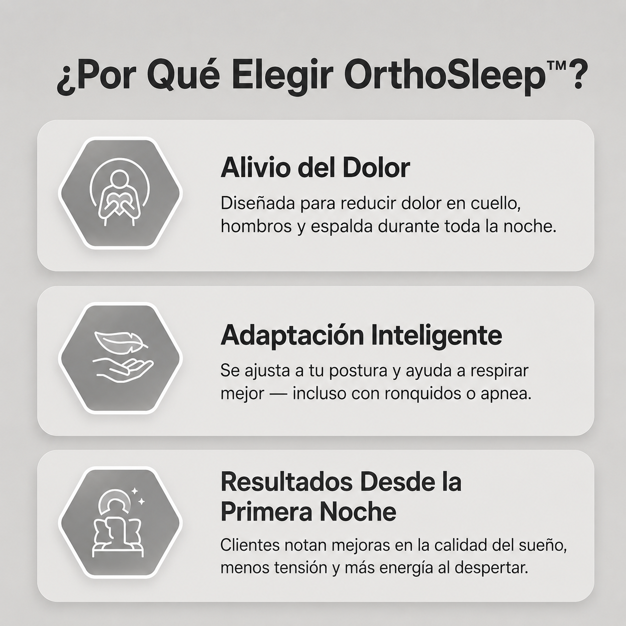 OrthoSleep™ – Almohada Cervical