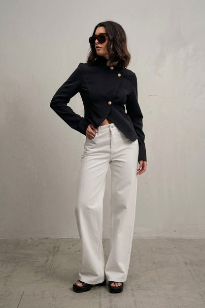CHAQUETA CRUZADA BOTONES