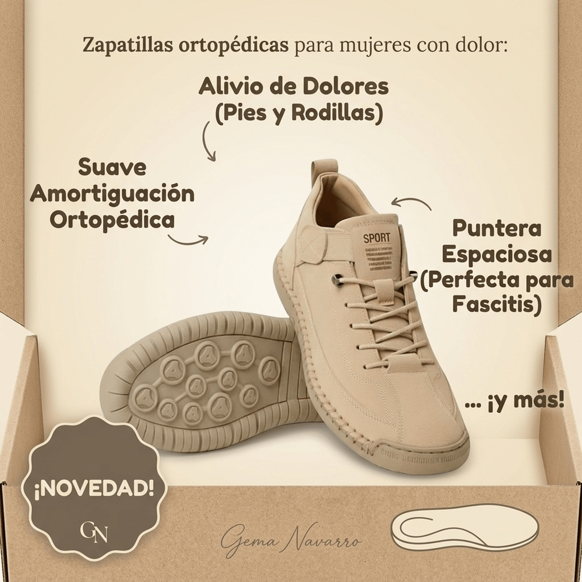 Zapatillas Ergonómicas Ortopédicas | Mia