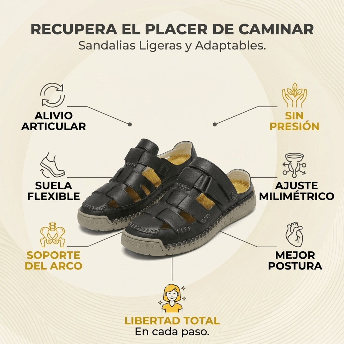 Elina – Sandalias Ortopédicas