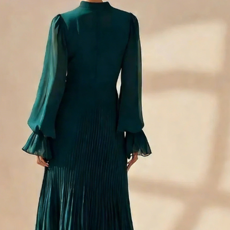 Vestido Midi Plisado