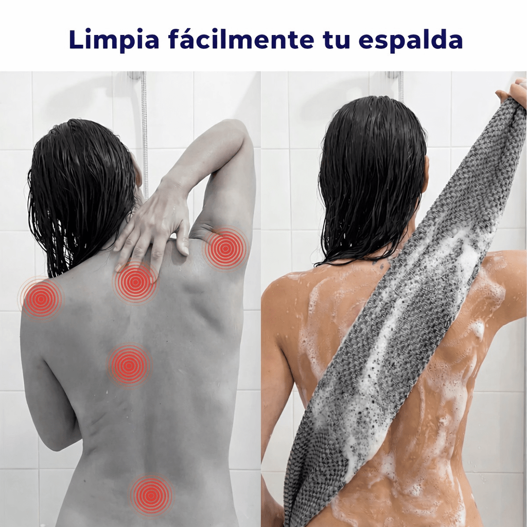 Toalla Exfoliante Antibacteriana para Ducha