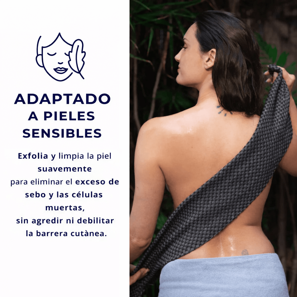 Toalla Exfoliante Antibacteriana para Ducha